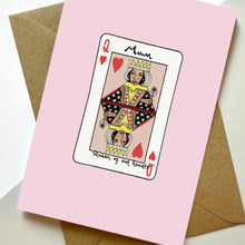 Load image into Gallery viewer, Queen Of Hearts Mum Card
