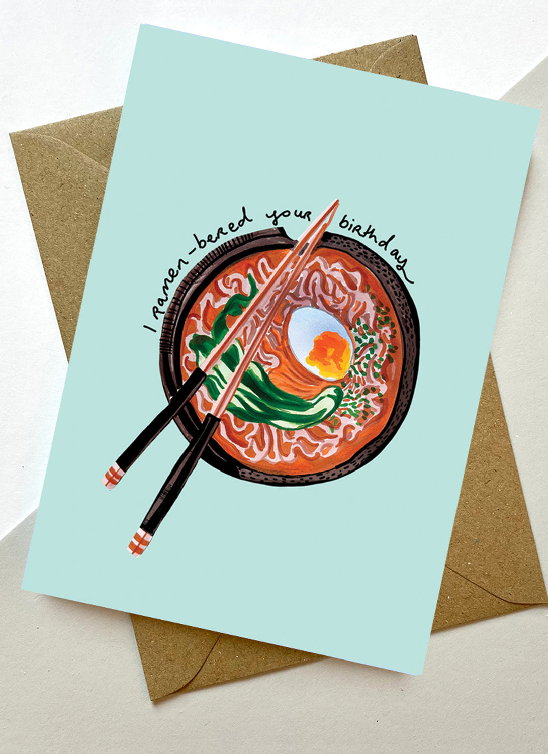 Ramen Birthday Card
