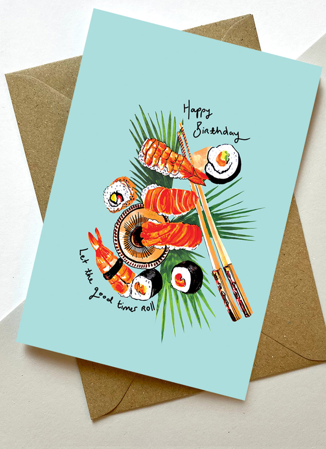 Sushi Birthday Card