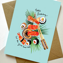 Load image into Gallery viewer, Sushi Birthday Card
