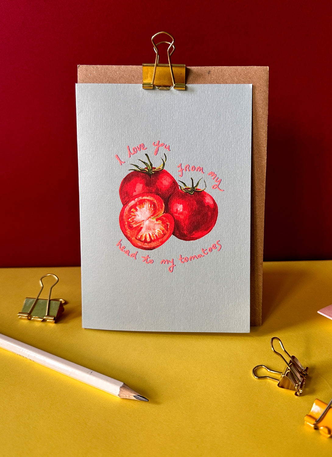 I Love You Tomatoes Card