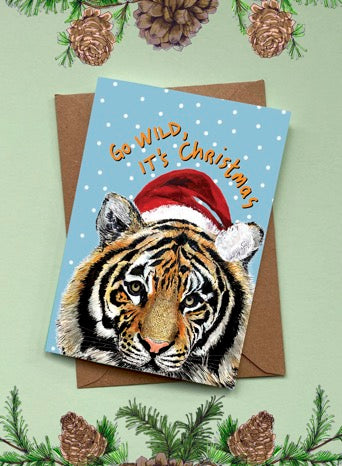 Tiger Christmas Card