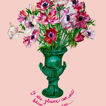 Load image into Gallery viewer, Anemones in Vintage Urn Giclée Print
