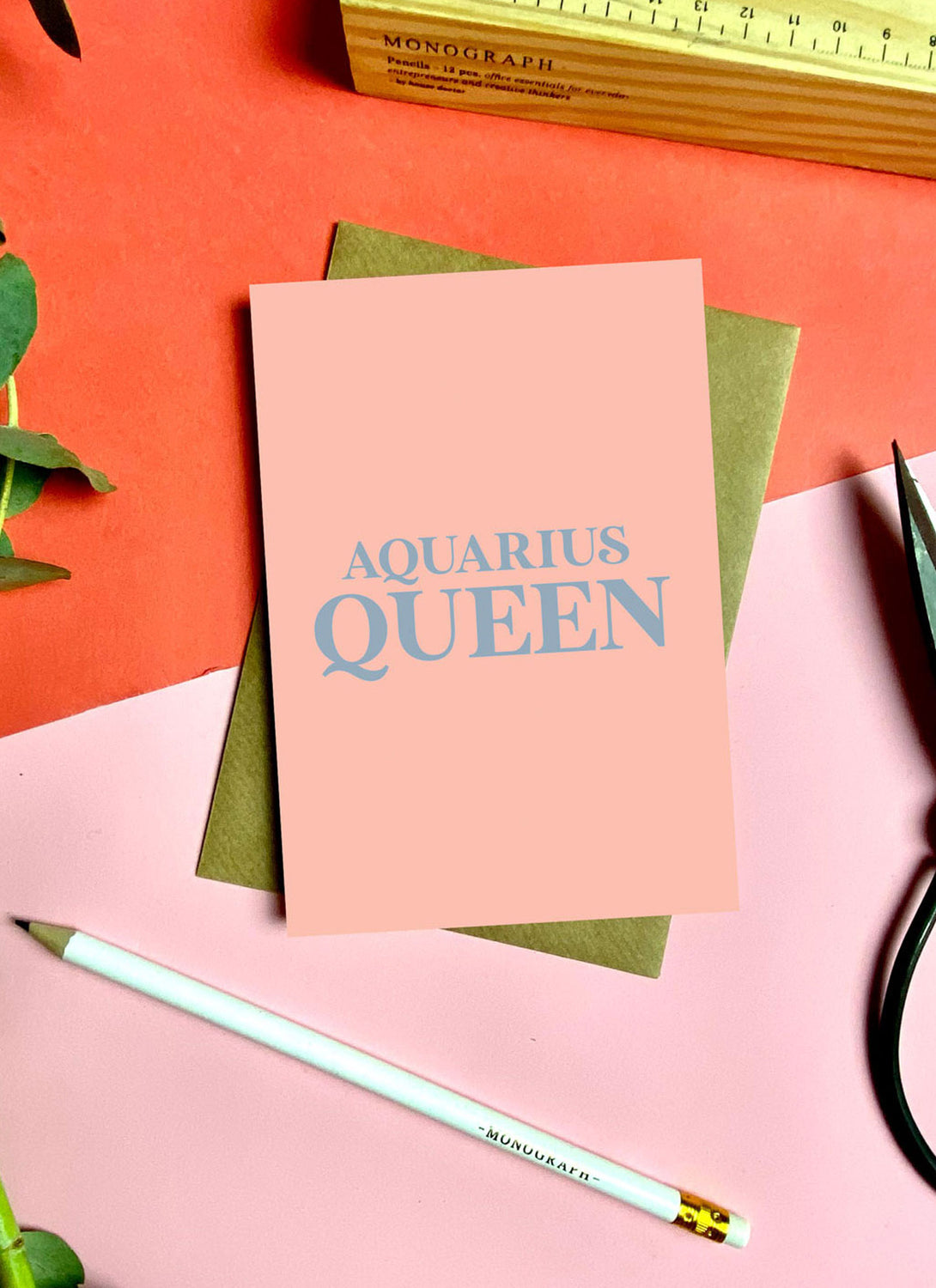 Aquarius Queen Card