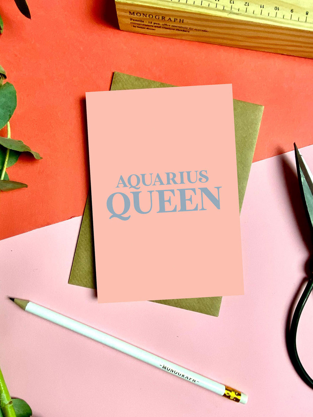 Aquarius Queen Card