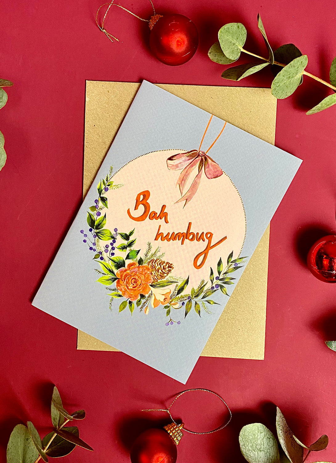 Bah Humbug Christmas Card