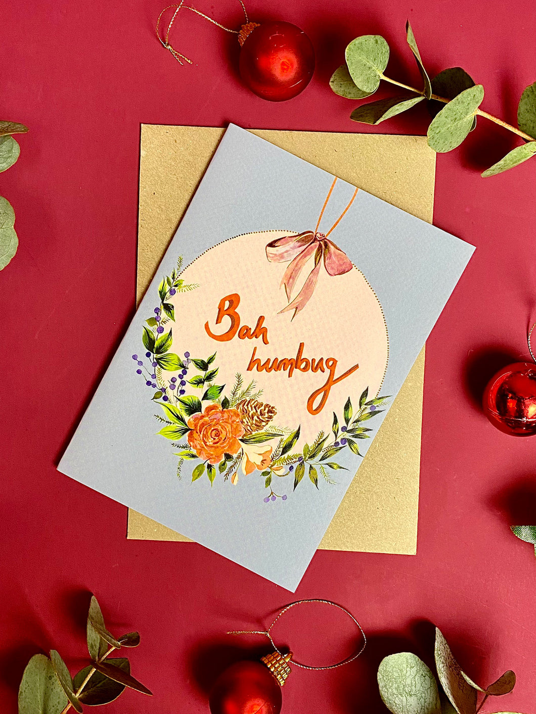 Bah Humbug Christmas Card