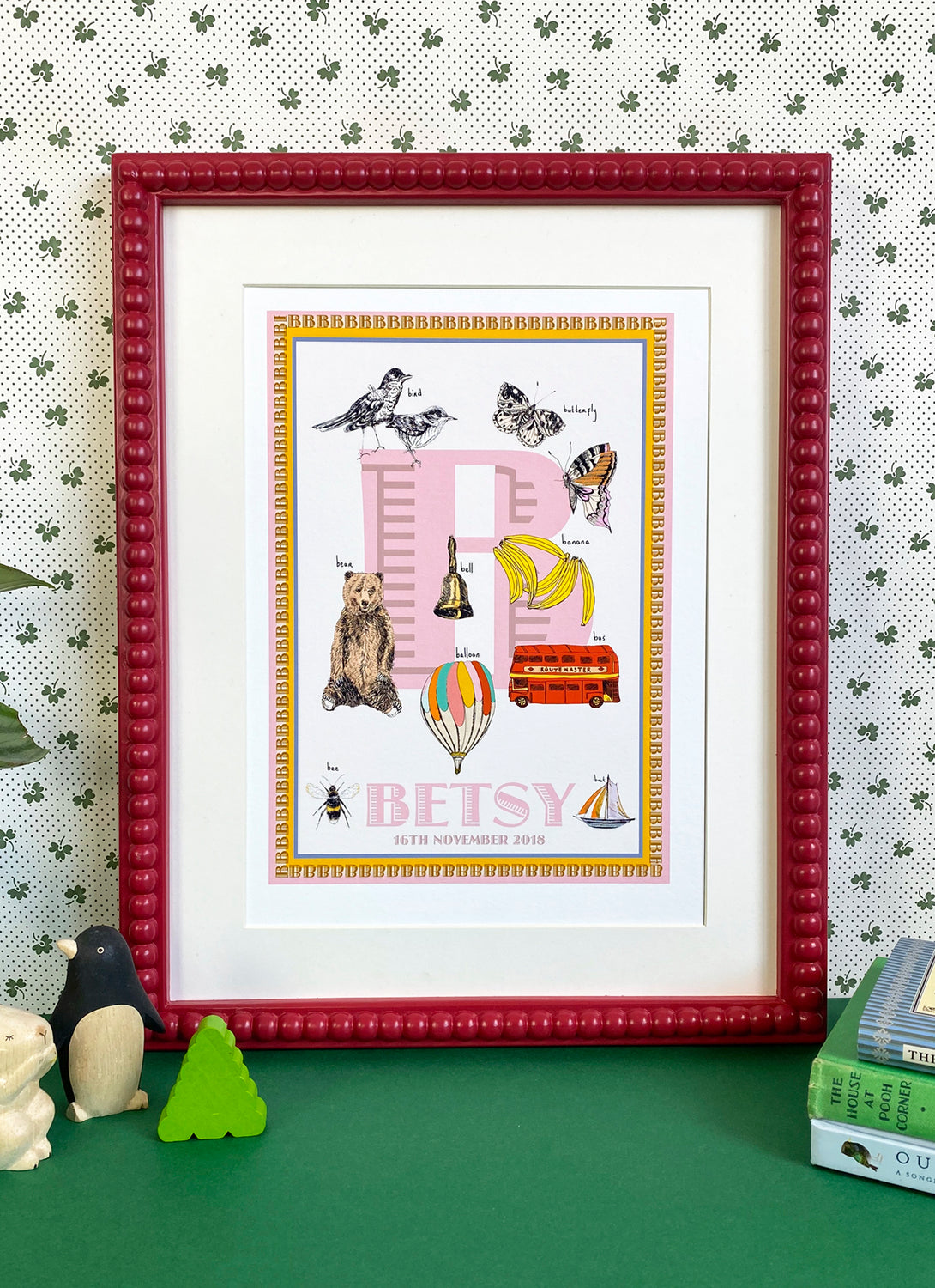 Personalised Letter 'B' Giclée Print