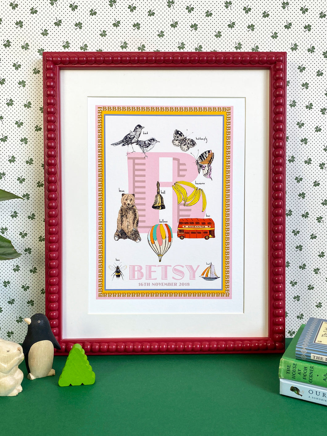 Personalised Letter 'B' Giclée Print