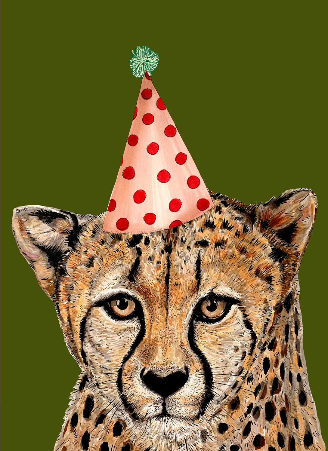 Cheetah Party Hat