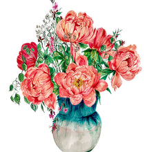 Load image into Gallery viewer, Coral Peonies Giclée Print
