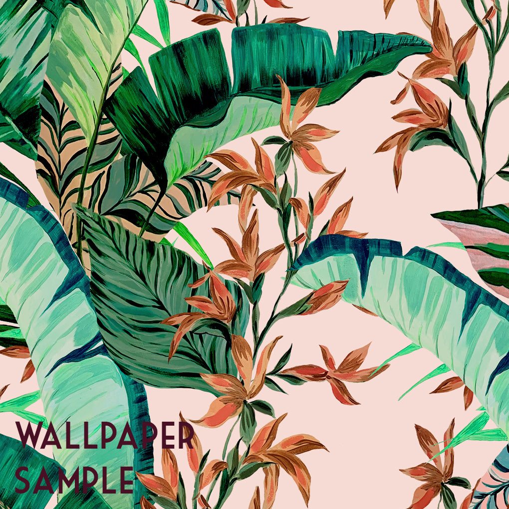 Dartmouth Tropical Blush Wallpaper Sample