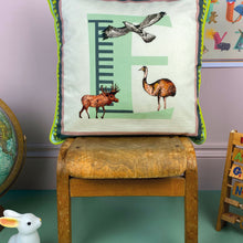 Load image into Gallery viewer, Alphabet Cotton Cushion Cover
