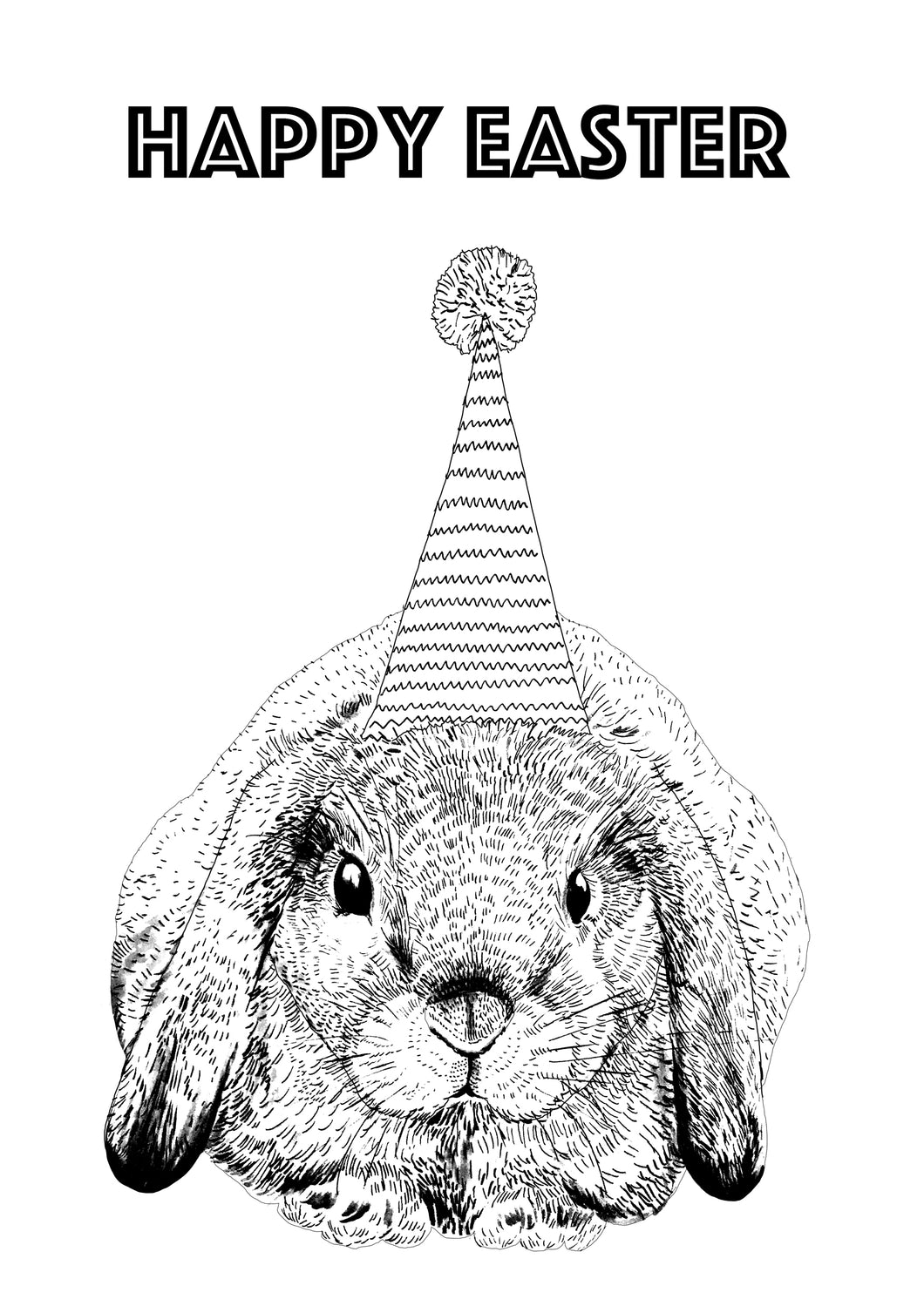 Copy of FREE Printable Easter Colouring In Card