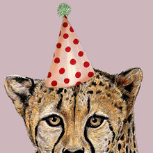 Load image into Gallery viewer, Cheetah On Colour Giclée Print
