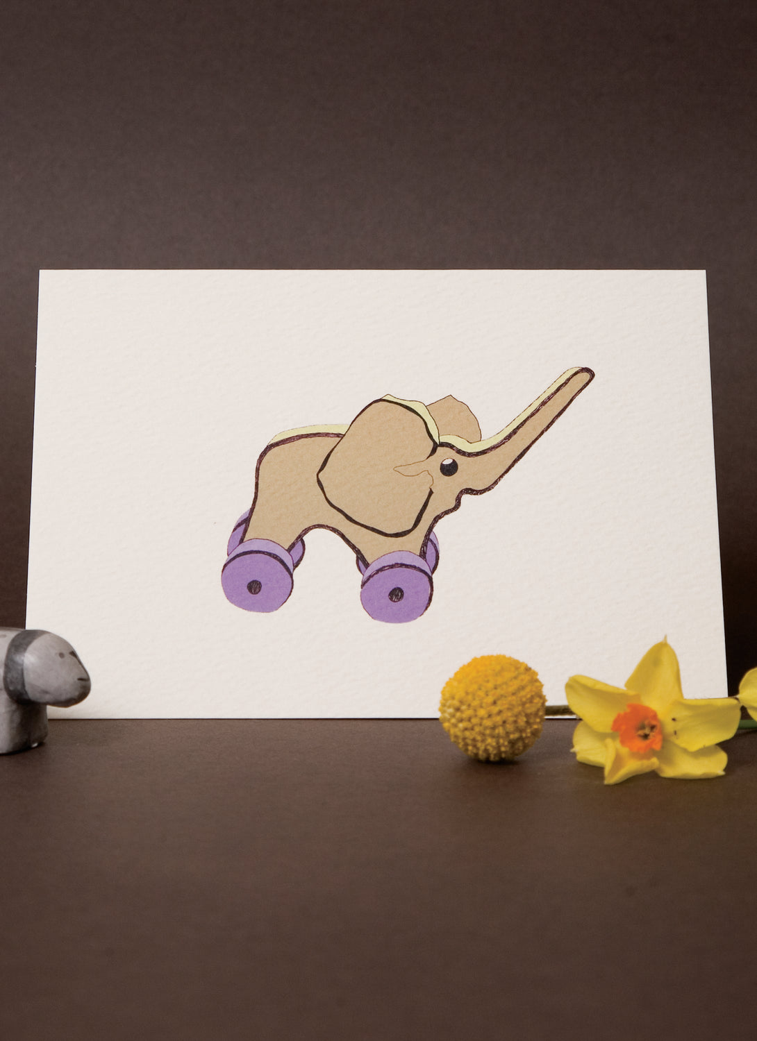 Elephant Toy Card