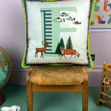 Load image into Gallery viewer, Alphabet Cotton Cushion Cover
