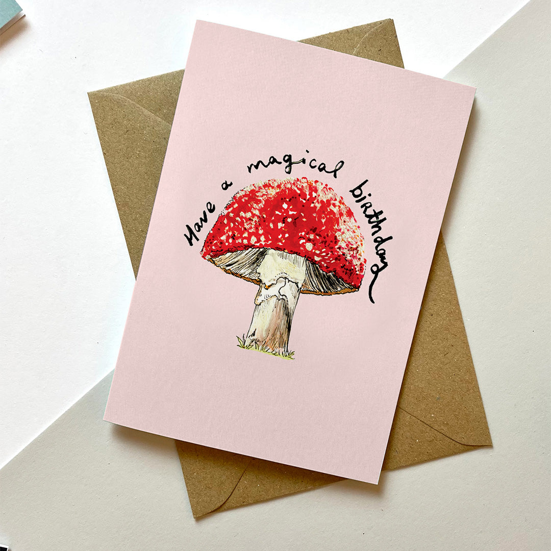 Magical Mushroom Birthday Card