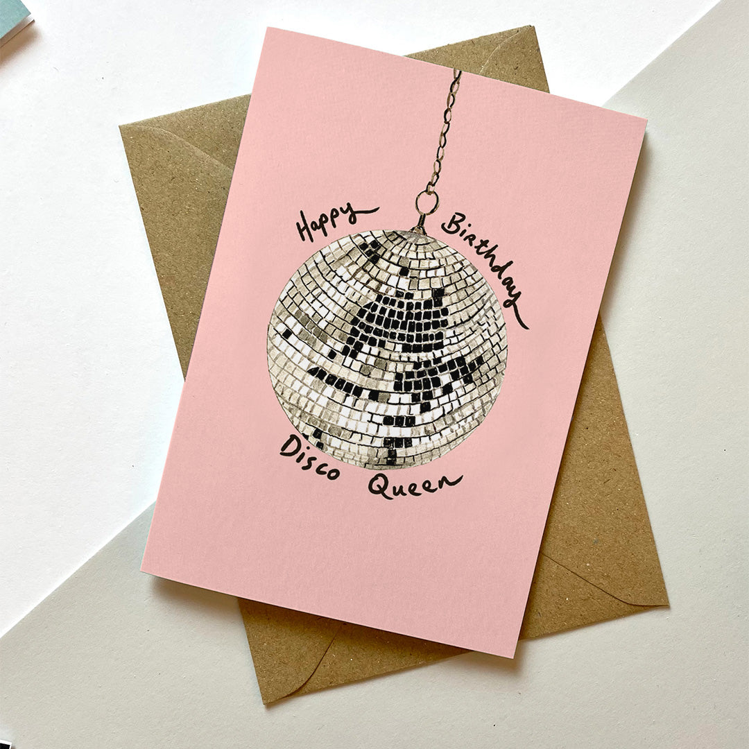 Disco Queen Birthday Card