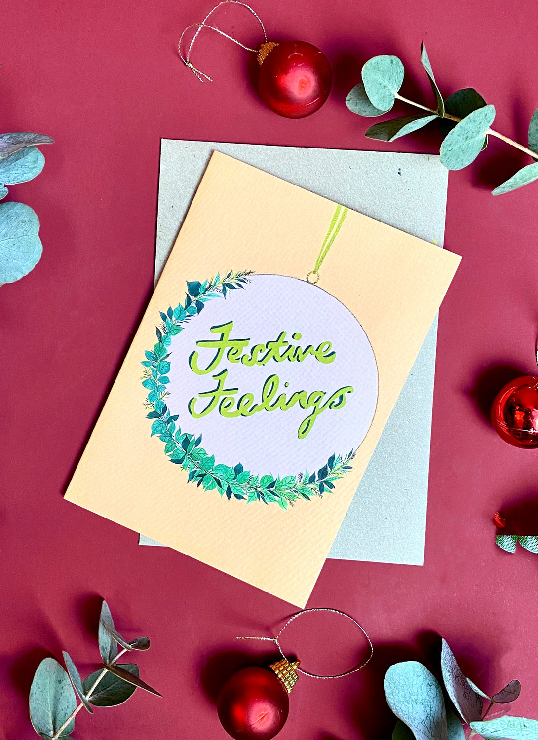Festive Feelings Christmas Card