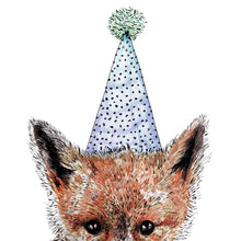Load image into Gallery viewer, Party Fox Giclée Print
