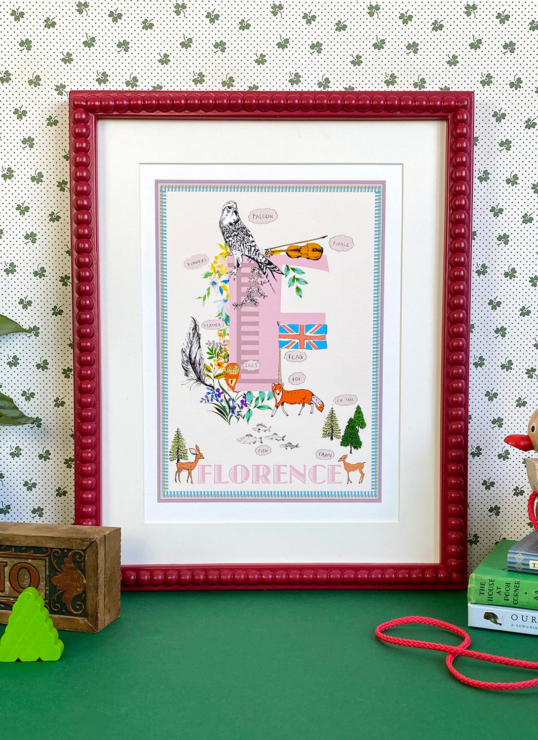 Personalised Letter 'F' Giclée Print