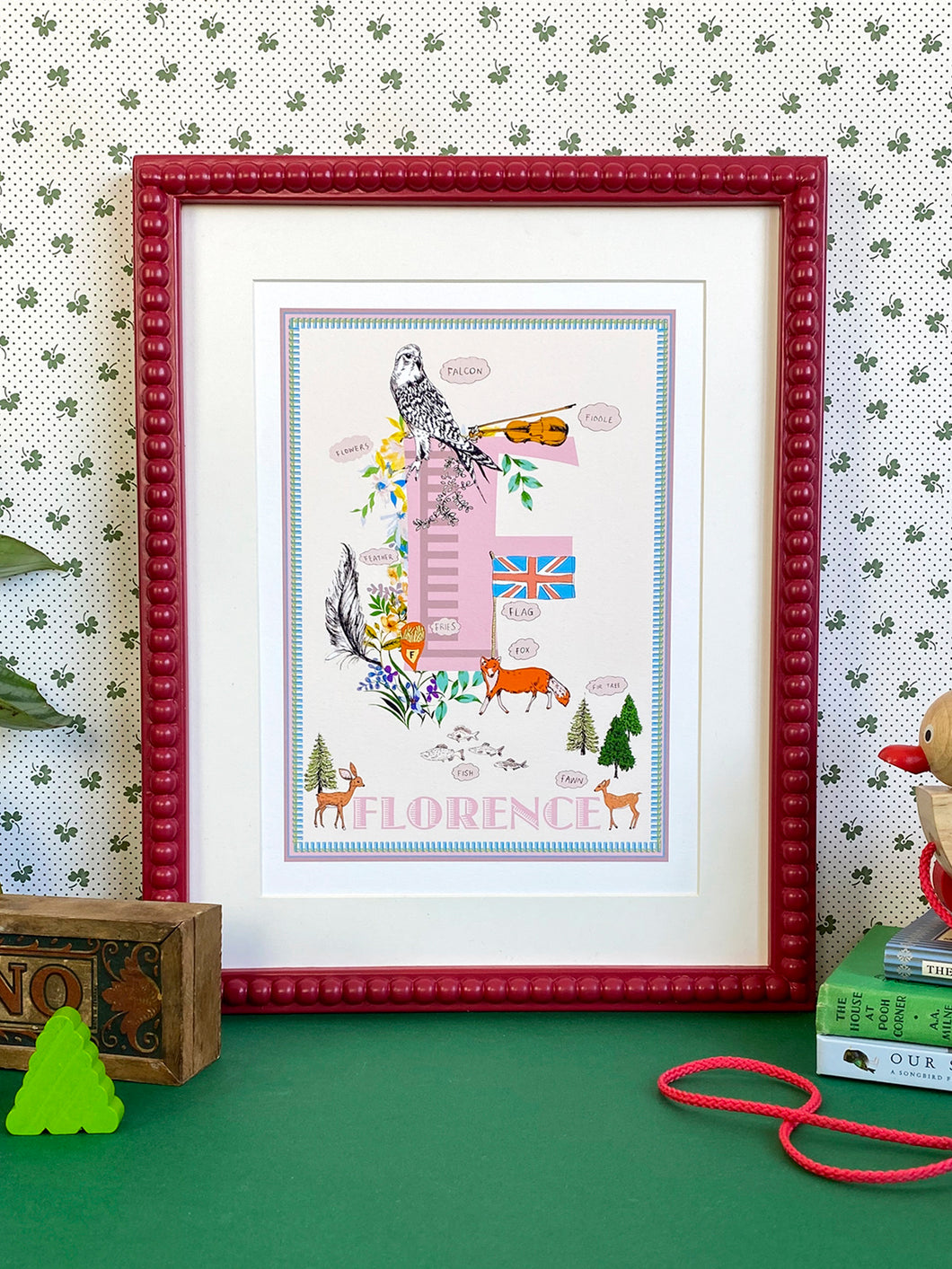 Personalised Letter 'F' Giclée Print