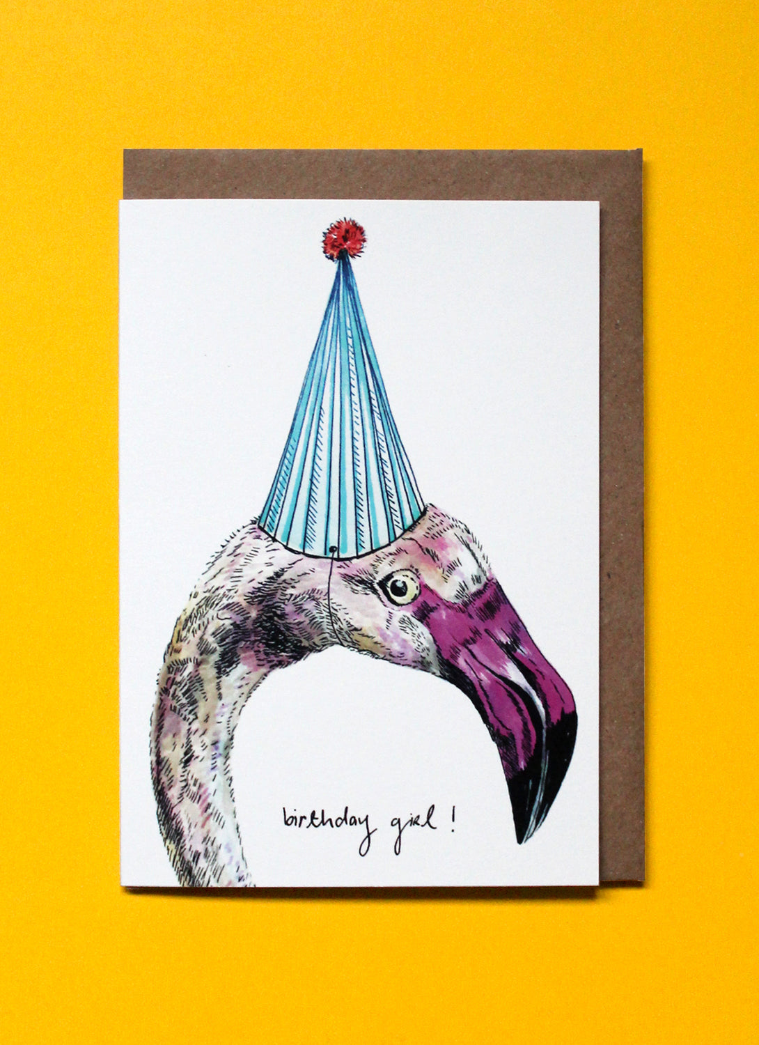 Party Flamingo Card