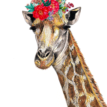 Load image into Gallery viewer, Giraffe Giclée Print
