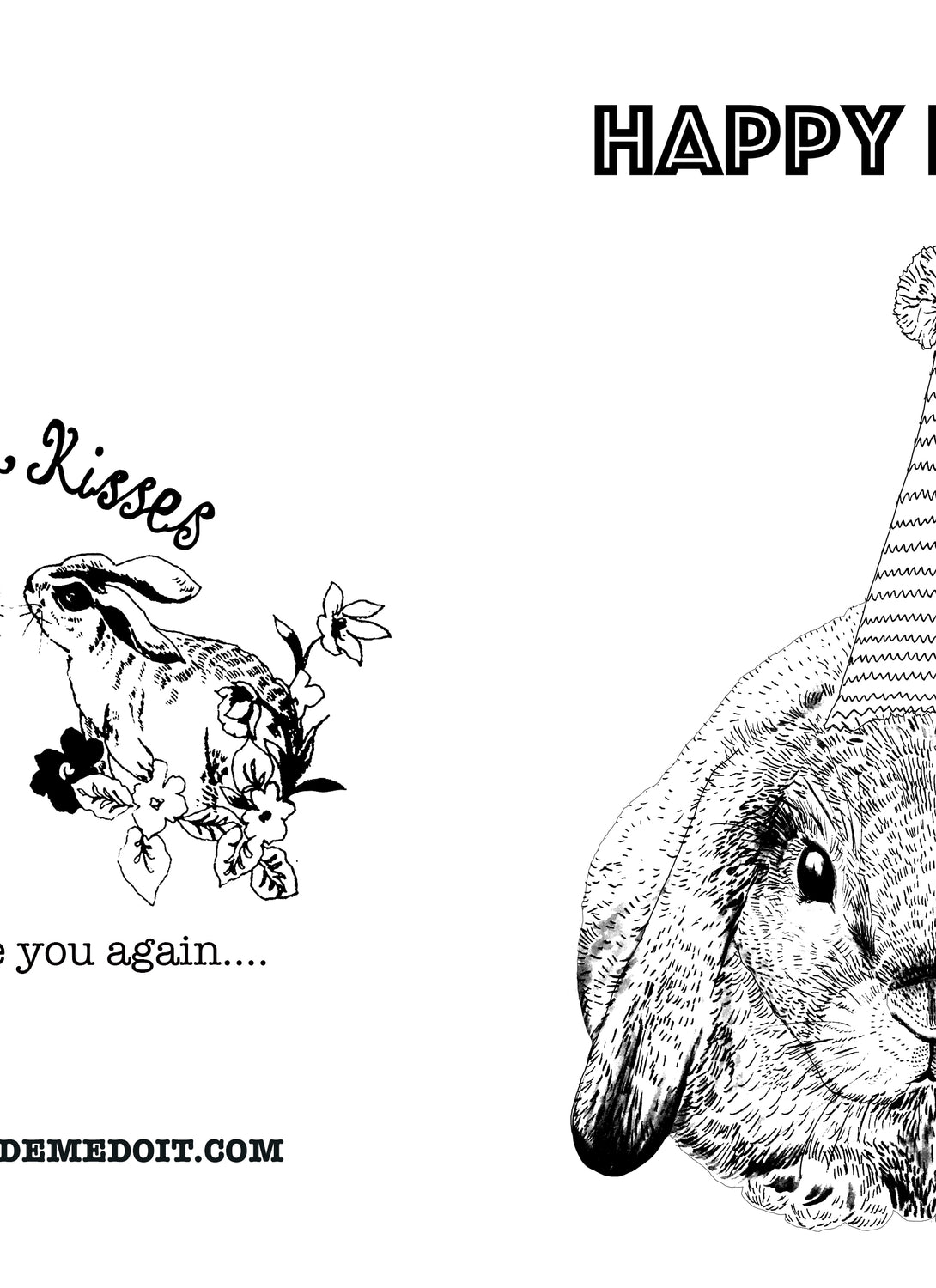 Copy of FREE Printable Easter Colouring In Card