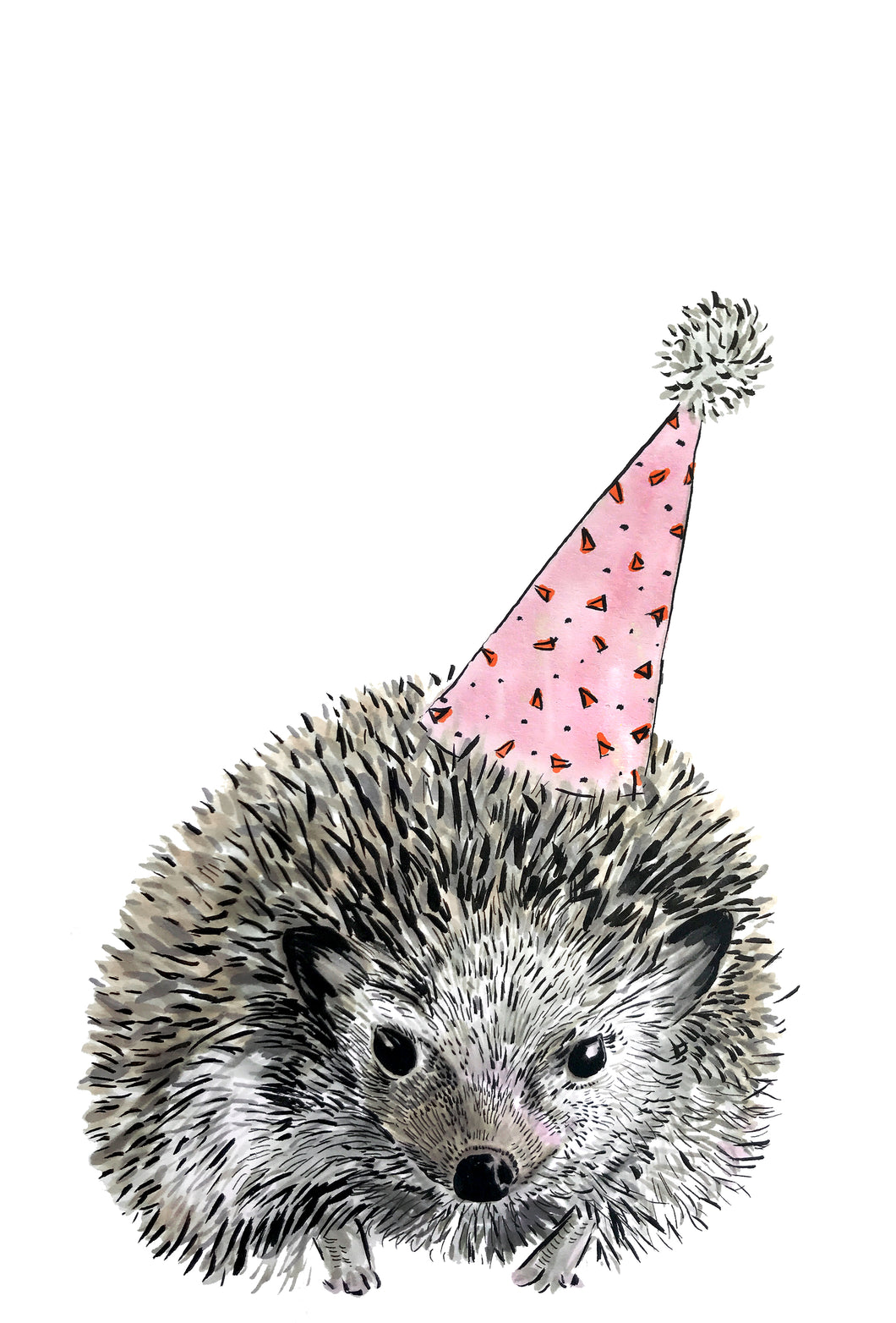 Party Hedgehog Giclée Print