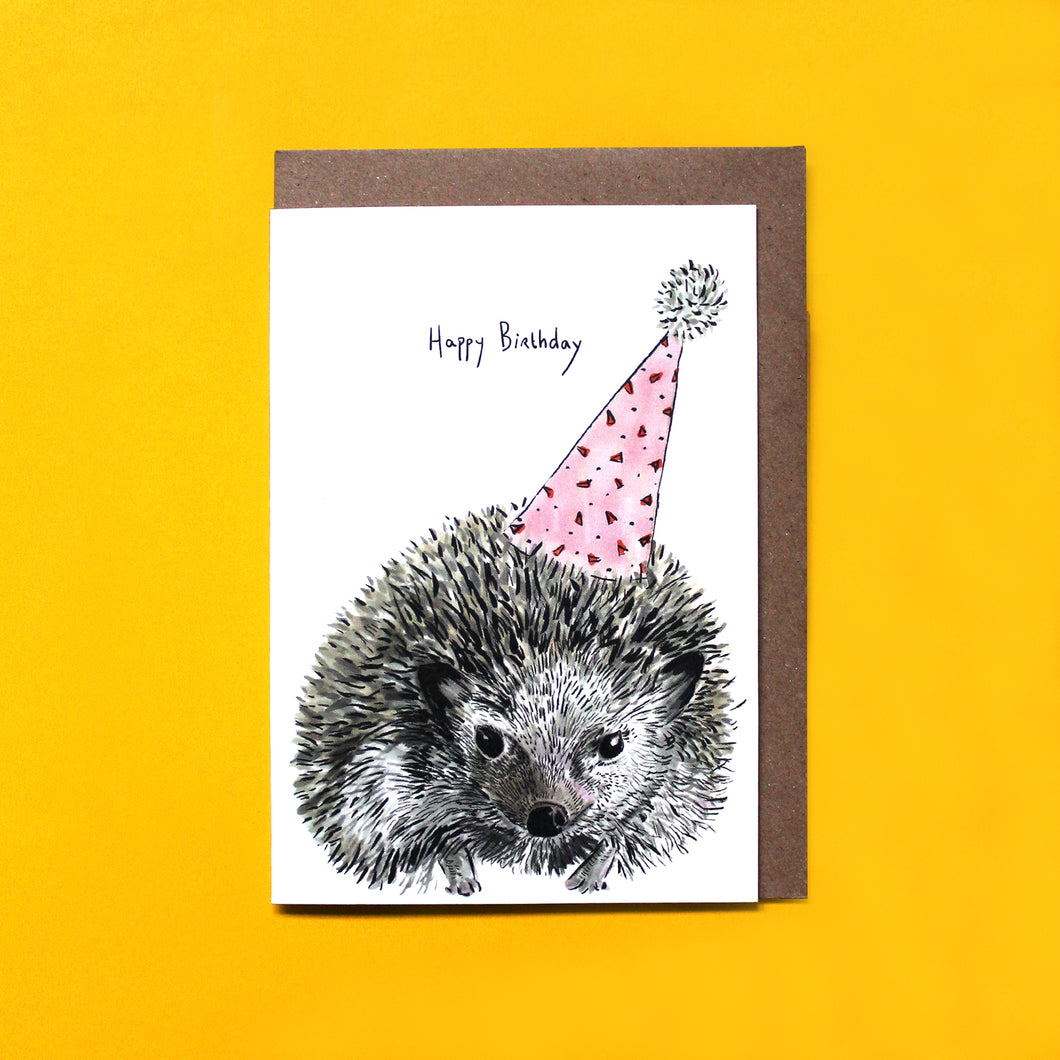 Party Hedgehog Card