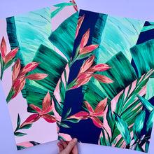 Load image into Gallery viewer, Dartmouth Tropical Deep Ink Wallpaper Sample
