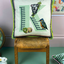 Load image into Gallery viewer, Alphabet Cotton Cushion Cover
