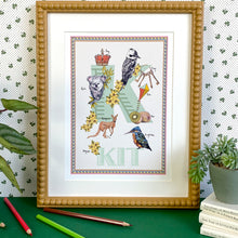 Load image into Gallery viewer, Personalised Letter &#39;K&#39; Giclée Print
