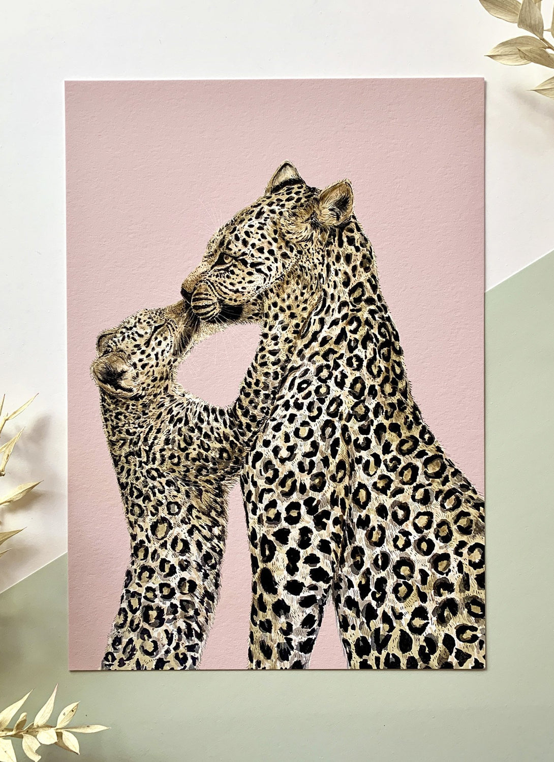 Leopard Kiss Giclée Print