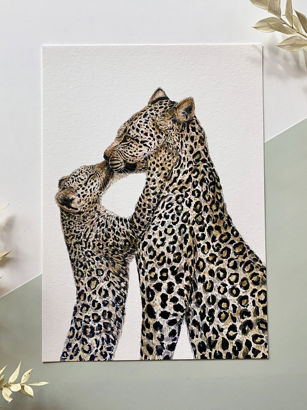 Leopard Kiss Giclée Print