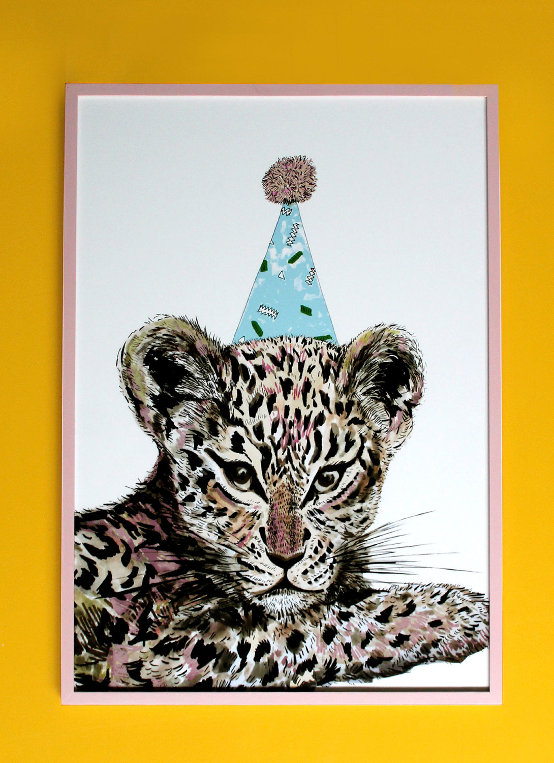 Party Leopard Giclée Print