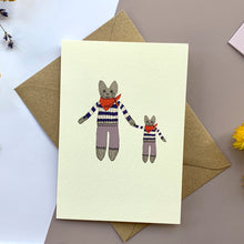 Load image into Gallery viewer, Knitted Mum &amp; Me Toy Card
