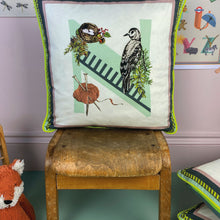 Load image into Gallery viewer, Alphabet Cotton Cushion Cover

