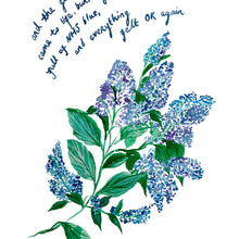 Load image into Gallery viewer, NHS Blue Floral Study Giclée Print
