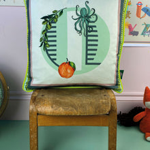 Load image into Gallery viewer, Alphabet Cotton Cushion Cover
