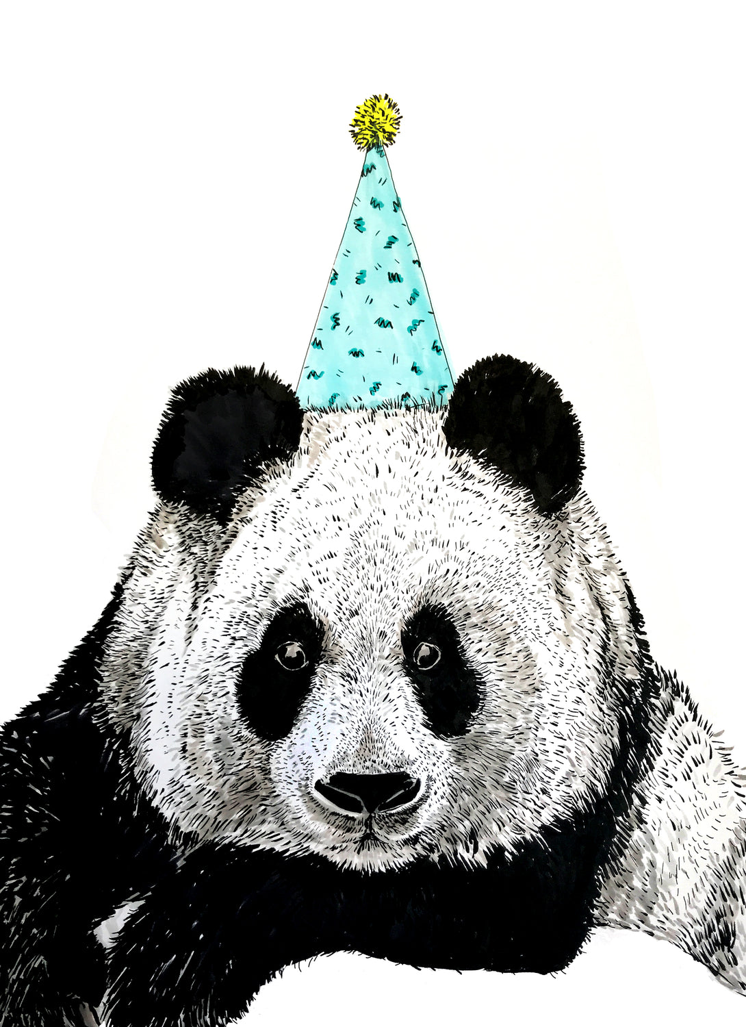 Party Panda Giclée Print