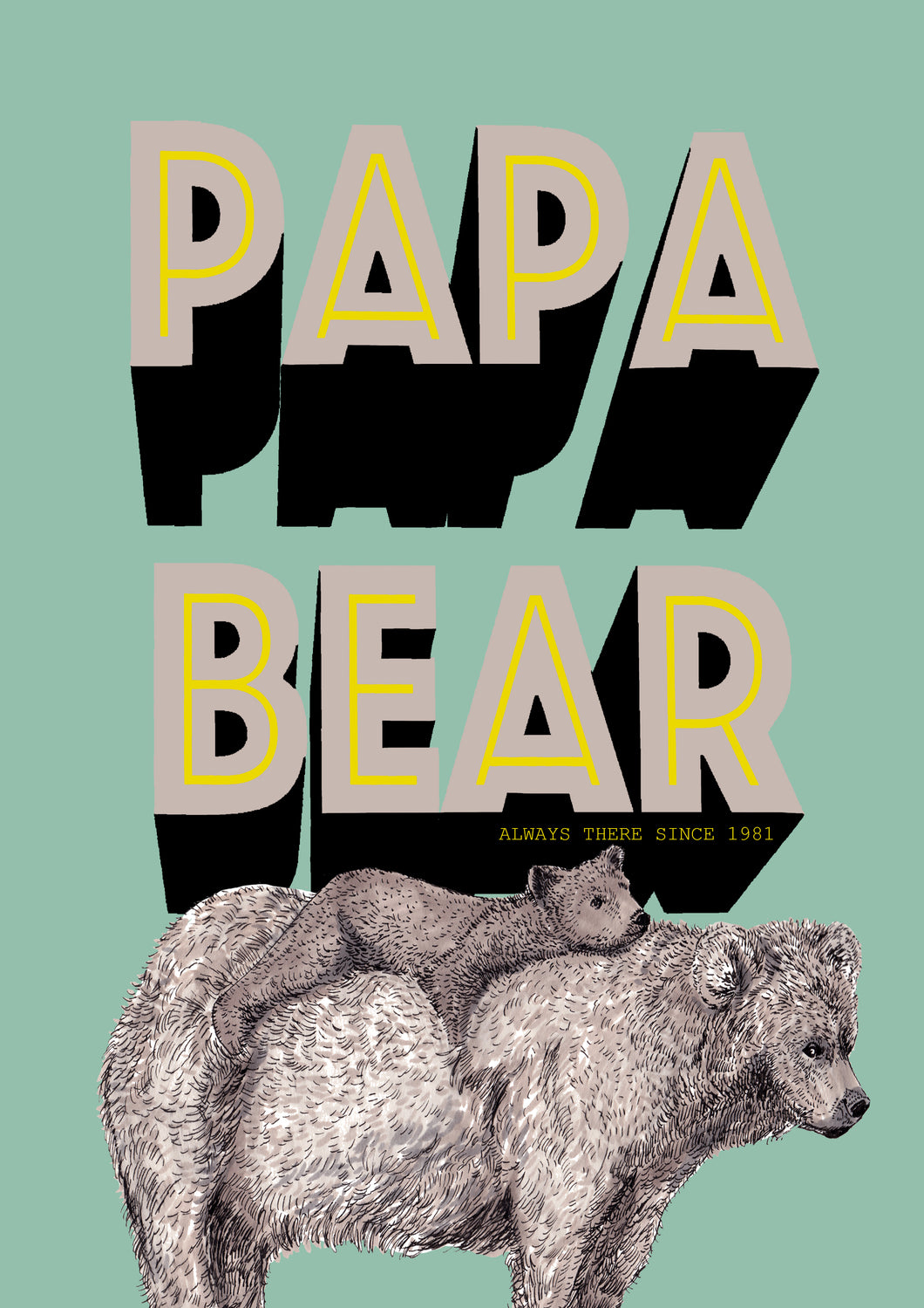 Papa Bear Giclée Print