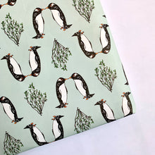 Load image into Gallery viewer, Kissing Penguin Christmas Wrapping Paper
