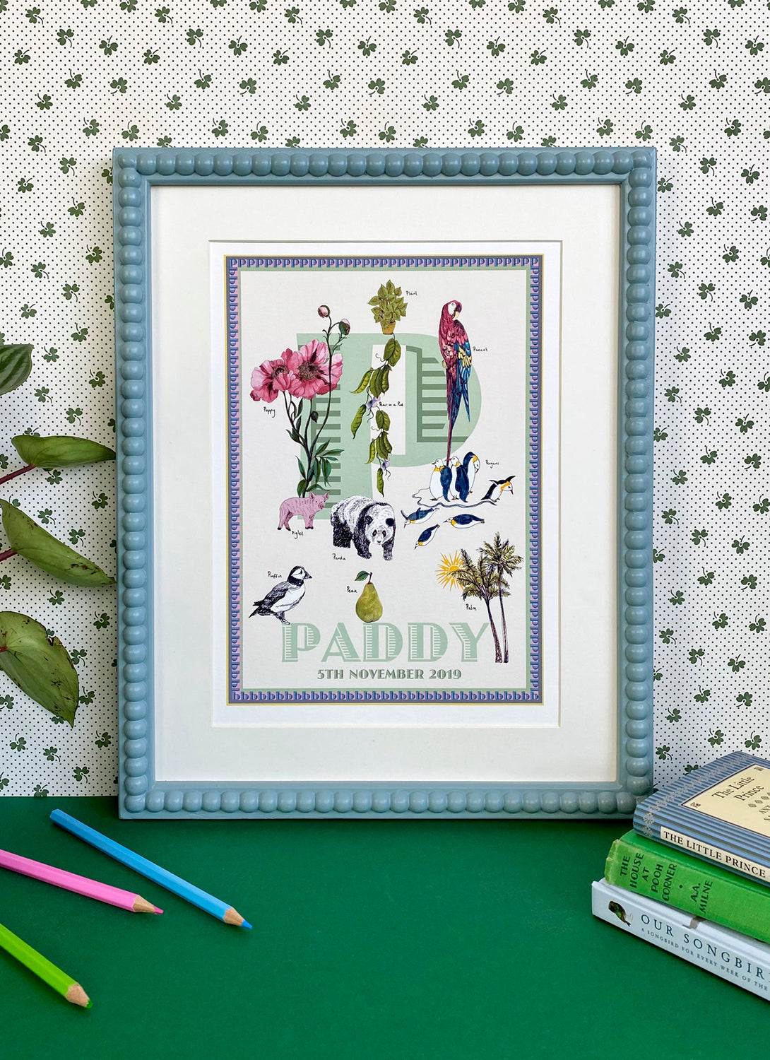 Personalised Letter 'P' Giclée Print