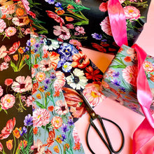 Load image into Gallery viewer, Floral Stripe Gift Wrap
