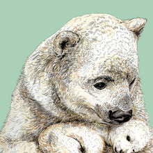Load image into Gallery viewer, Polar Bear On Mint
