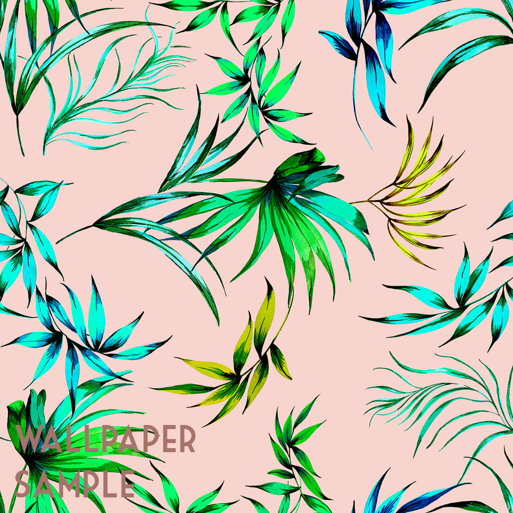 Palm Blush Wallpaper Sample