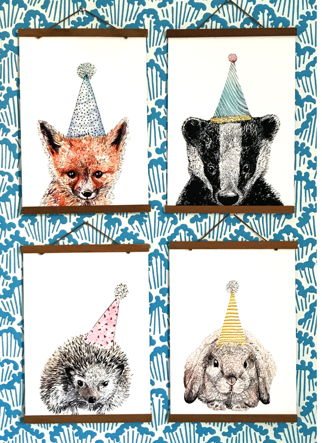 Party Badger Giclée Print